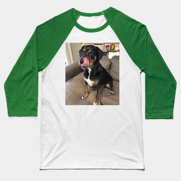 Lily Dog Baseball T-Shirt by CD's Tees